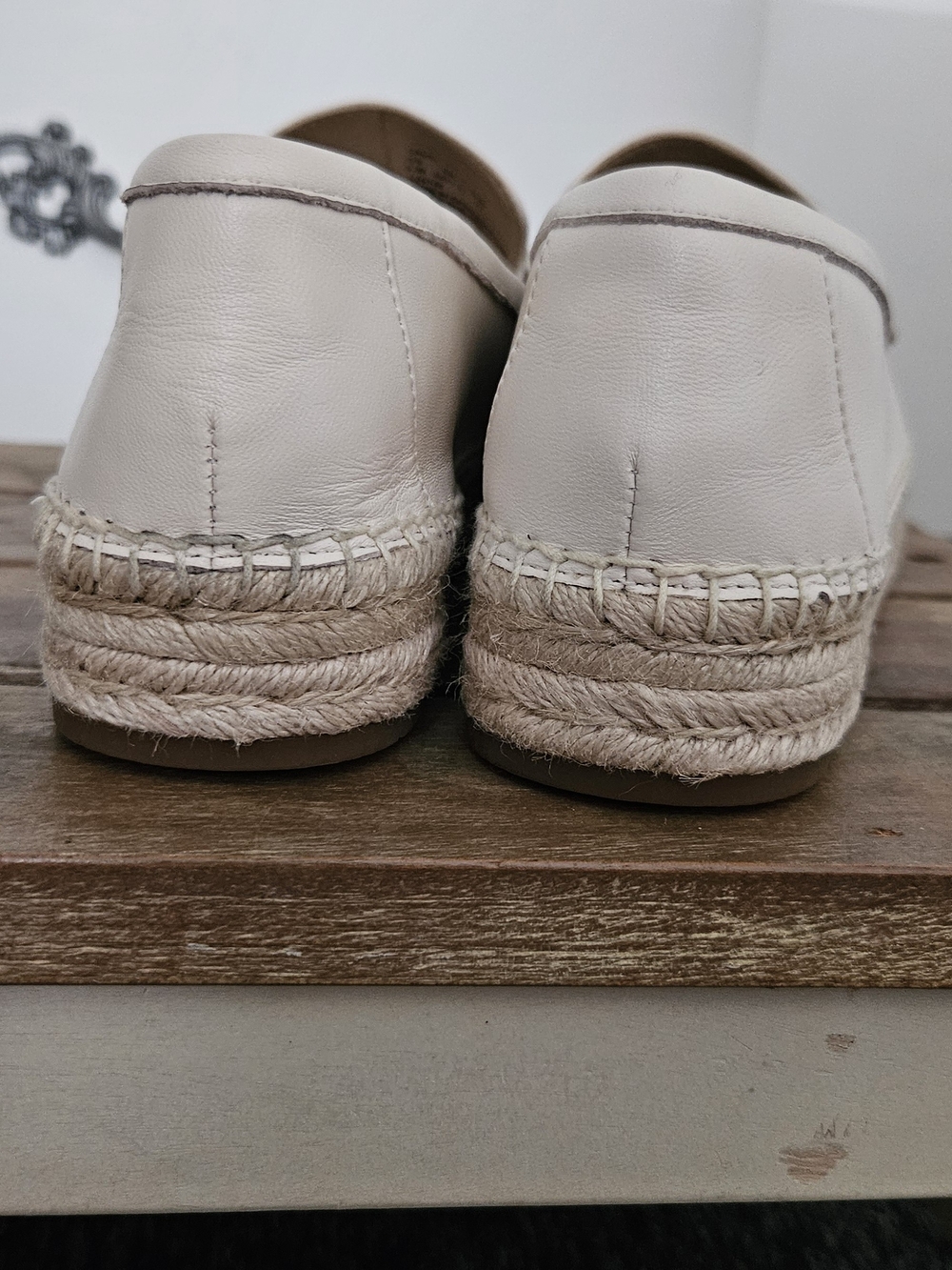 Coach Cream Espadrille Loafers with Signature C. Size: 6.5 - Picture 13 of 16